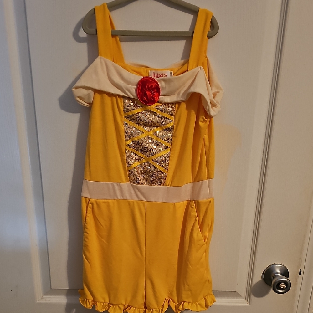 Kids Princess Belle Cosplay Romper